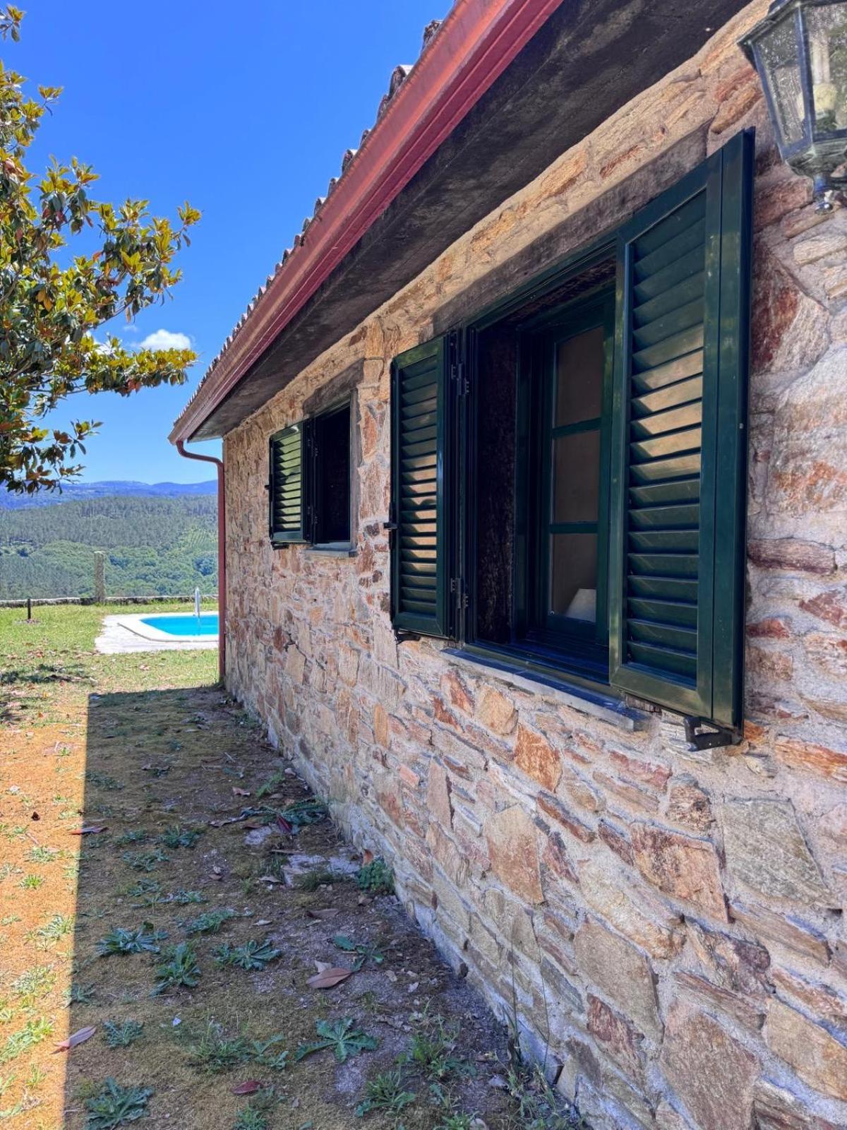 Casa 2 Habitaciones Con Piscina Y Cenador Al Aire Libre Pontevedra Esterno foto