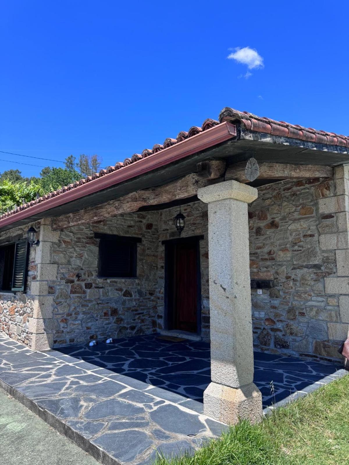 Casa 2 Habitaciones Con Piscina Y Cenador Al Aire Libre Pontevedra Esterno foto